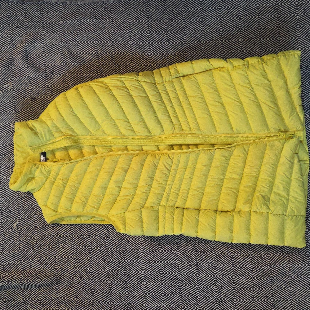 Lands' End Sunny Yellow Quilted Vest